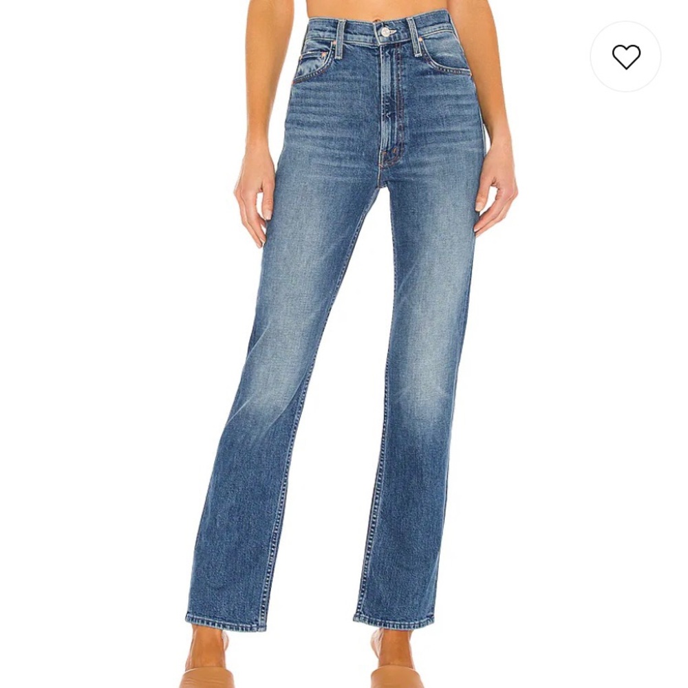MOTHER High Waisted Rider Skimp in Cowboys Don’t Cry